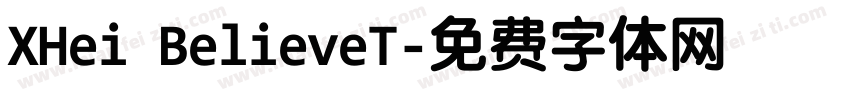 XHei BelieveT字体转换